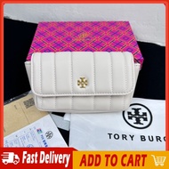 TORY BUR-CH Shoulder Sling Bag Rhombus Embroidery Thread Fashion Chain Small Square Bag All-Match Texture Messenger Bag