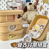 Ikea Style Desktop Storage Box Home Food Grade Disposable Lunch Box with Lid Kraft Paper Takeaway Bo