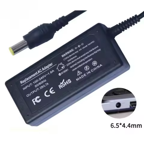 19V 1.7A 6.5*4.4mm 32W Laptop AC Power Adapter Charger for LG LED Monitor E2242C IPS277 EAY62549301 