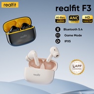 หูฟังไร้สาย Realfit F3 บลูทูธ 5.4 พร้อมไมโครโฟน เสียง Spatial 360° เบสยอดเยี่ยม