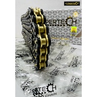 HYPERTECH PRO415X 415X 415 428X 428 PREMIUM O-RING CHAIN 132L 140L BLACK X GOLD