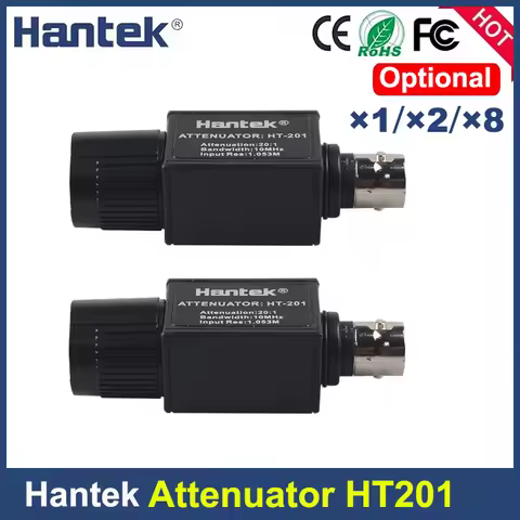 Hantek Attenuator HT201 Signal Passive 20:1 10MHz Bandwidth Passive 300V Oscilloscope 1008C For Pico