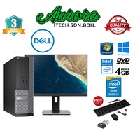 (OFFER SET PC INTEL I3 4TH GEN) SET PC DELL OPTIPLEX 3020 SFF,  I3 4GEN, 4GB RAM, 250GB HDD/120GB SS