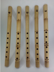 mainan seruling bambu/Seruling / Suling Bambu, 6 Lubang, Panjang 30 cm