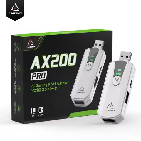 AIMZENIX AX200PRO Keyboard Mouse Adapter, High Performance Converter | Compatible with Popular FPS G