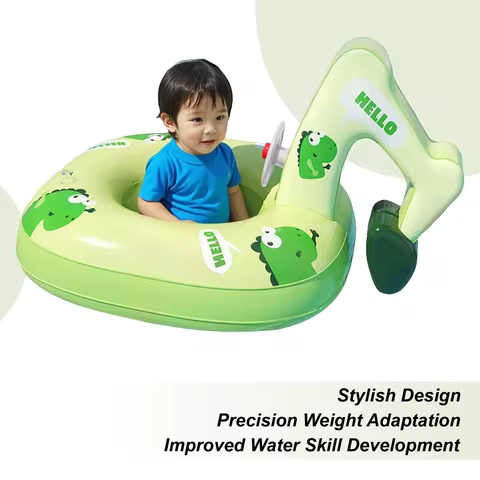 Inflatable Pool Floats Excavator Shape Floats Raft Pvc Bed Mat Lounger Pad Toys For 26 Years Old Kid