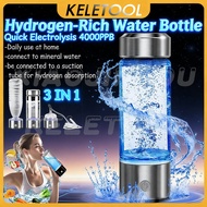 3-in-1 420ml Hydrogen Water Bottle Rich Hydrogen Generator Alkaline Water Filter Portable Hydrogen M