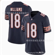 Ready Stock Fast ShippingChicago Bears Bears Rugby Jersey No. 18 WILLIAMS Jersey Competition Jersey 