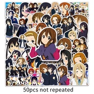 50PCS Japanese Anime K-ON! Sticker Girly Aesthetic Sticker Decoration Laptop Diary Waterproof Vinyl