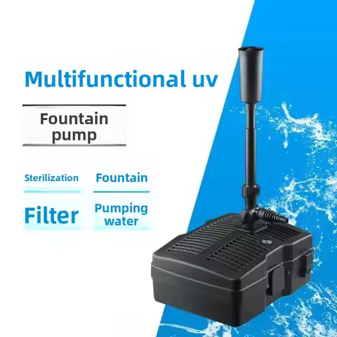 SUNSUN kio pond filter in fishpond fountain pump + UV lamp + filter.Pond pumping aeration cycle thre