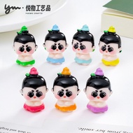 Cute Cartoon Calabash Brothers Seven Brothers Figurines Adorable DIY Decorations Blind Bag Accessori
