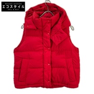 Lululemon 紅色 Wunder Puff 連帽短羽絨背心，4 碼 [二手]
