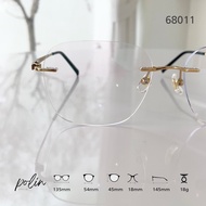 Polin กรอบแว่นสายตา รุ่น 68011 กรอบเจาะ ไร้กรอบ สามารถนำไปตัดแว่นสายตาได้