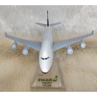 Eva Air Diecast Airplane B747 with Stand Label