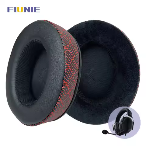 FIUNIE Replacement Ear Cushion Pads for Razer Blackshark V2 X,Kaira Pro Headphones Earpads Earmuffs 