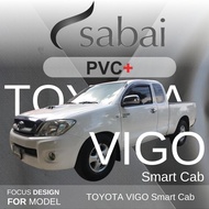 SABAI ผ้าคลุมรถยนต์ TOYOTA VIGO CAB 2012 Gen 7 เนื้อผ้า PVC อย่างหนา คุ้มค่า เอนกประสงค์ #ผ้าคลุมสบา
