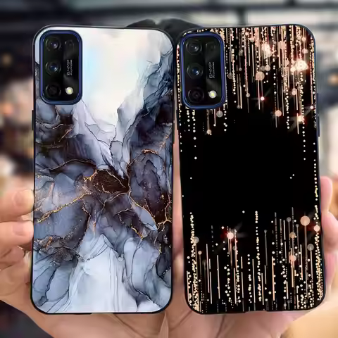 For Realme 7 Pro Case Luxury Marble Pattern Funda Soft Silicone Back Cover For Realme 7 5G RMX2111 B