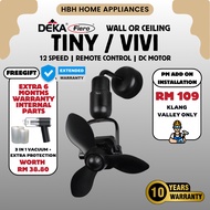 【FIERO TINY 16 VIVI 16】Wall 16" Fan Remote Control / Kipas Dinding Remote / Quiet Operation / Home U