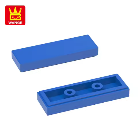 WANGE 63864 50g/117PCS 1x3 Light Panel Flat Tile Block Moc Color Compatible with Curved Brick DIY To