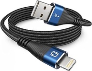 iPhone Long Cord 10ft 3Pack [Apple MFi Certified] iPhone Charger Braided USB A to Lightning Cable Fa