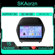 SKAorzn 9inch for ix35 tucson 2009-2015 32/64g Android15 1280x720p ips screen carplay android auto c