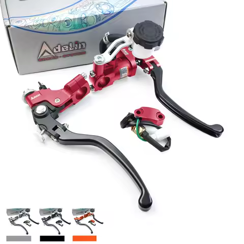 Adelin PX7 19RCS 17.5RCS Perch Clutch Motorcycle Brake Master Cylinder Cable Line Clutch Clamp 7/8" 