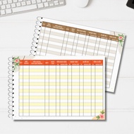 Warehouse notebook - Convenient accounting numbers