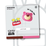 Toy Story Mini Bross Clay Pin Hijab Clothes Chin Lotso Women's Bag Accessories Woody Buzz Lightyear 