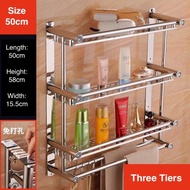 SUS304 Stainless Steel Storage Rack Shampoo Shower Rack Towel Hanger