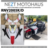 Rapido NVX V2 Coverset Thai Aerox155 60th anniversary White/Red