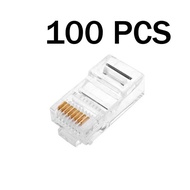 RJ-45 Ethernet Cables Module Plug Network Connector For UTP Cat5 Cat5e Cat6 RJ45 Network Cable Cryst
