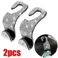 2PCS diamond-inlaid car rear seat hook, car decoration hook, bag hook