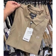 JUNE.21 LIMITED Latest Coffee Brown Collar T-Shirt