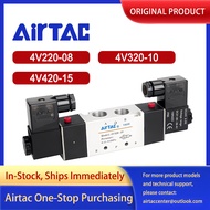 AirTAC 4V220-08 4V220-06 4V320-10 4V320-08 4V420-15 Pneumatic 2 Position 5 way Double Solenoid Valve