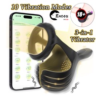 2IN1 APP control  sex toy for man Vibrating Ring adult toy for men 18 toy for adult man with 10 Vibr