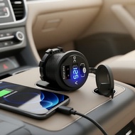 Smart 45W Car Charger with Overload Protection and Universal 12V-24V Fit