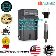 SONY NP-FW50 NPFW50 FW50 Viloso Smart Battery Charger With Wall and Car Plug