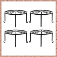 (X F C Q) 4 Pieces of Plant Stand Indoor and Outdoor Metal Rust-Proof Plant Stand, Classic Flower Pot Stand