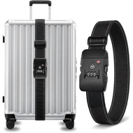 Tali Bagasi LUGGEX Diluluskan TSA, Tali Bagasi untuk Koper, Mudah Dilaraskan & Diperkuatkan dengan G