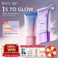 HEXZE Lazy Cream/ Skin Recovery Tone Up Sunscreen SPF 50 PA+++/ Primer Skincare Moisturizer 50g