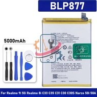 BLP877 for OPPO Realme 8i 9i C33 C35 C31 C30 C30S Narzo 50i 50A (5000mAh) Battery + Tools