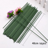 10Pcs Artificial Flowers Rod Stem Twigs Iron Wire For Home Wedding Decoration Flower Stick Plant Cra