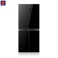 HAIER ตู้เย็น 4 ประตู (13.6 คิว, สี Gl Black) รุ่น HRF-MD350 GB