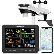 Sainlogic Smart WiFi Weather Stations Wireless Indoor Outdoor SA6 Plus,24/7 AI Weather Forecast by W