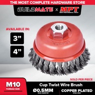 Buildmate x MPT 3" | 4" Twisted Wire Cup Brush with Nut MJ13005-7510 | MJ13005-10010 ACC