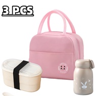 MK Lunch Box Set Food Grade BPA Free 3 in 1 Container and Insulated Bag and cup Budget Friendly