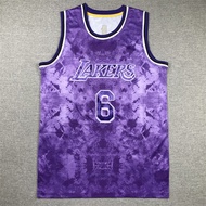 Selected Edition Basketball Jersey Embroidered Lakers6James jersey purple LAKERS JAMES BASKETBALL