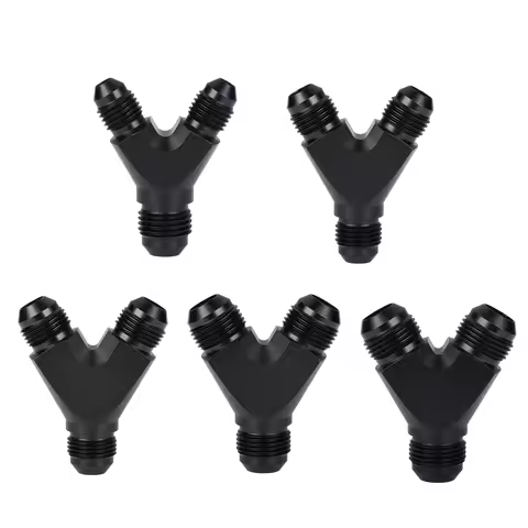 AN3/AN4/AN6/AN8/AN10/AN12/AN16/AN20 Male Y Block Fitting Splitter Adapter Union Universal Aluminum H
