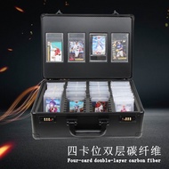 Manufacturer Card Carbon Fiber Storage Box Star Card Storage Box PSA BGS Portable Strap Combination 