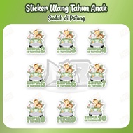 Animal Safari Car Sticker Animal Character Sticker Car Ride Birthday Sticker Already Cut